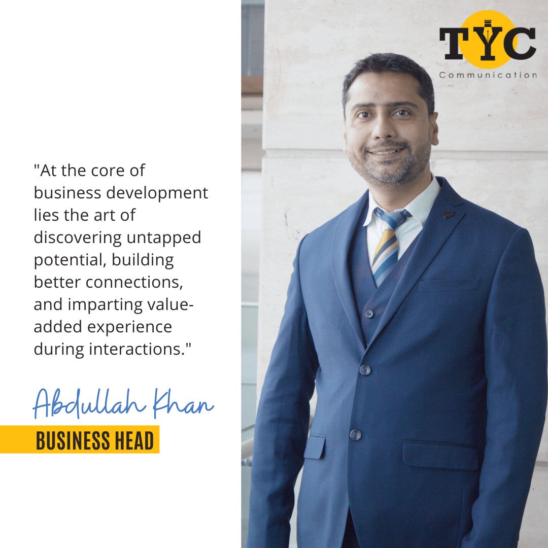 theyellowcoin's tweet photo. We'd love to introduce Abdullah Khan👨💼our Business Head, and get his thoughts on building business through building relations.
Read here: https://t.co/1eocfL6Mky
#TYCCommunication #TeamTYC #Leadership #BusinessDevelopment https://t.co/590K6vk3eg