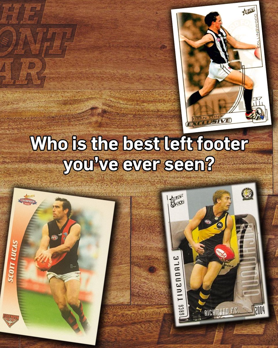 thefrontbar7's tweet photo. With Joel Bowden joining us this Thursday night, his highlights got us pondering our favourite left footers. https://t.co/RyX3PNxBjQ
