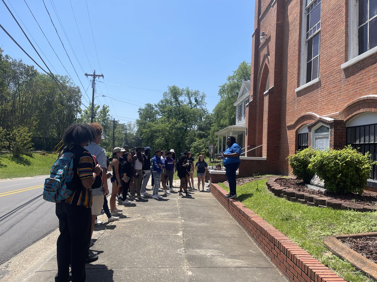LongleafPress's tweet image. Such an honor &amp;amp; a privilege to host students from Orange HS, Jaki Shelton Green, &amp;amp; Xavier Adams for the Longleaf Press History Tour with Nicholle St. Leone last week!