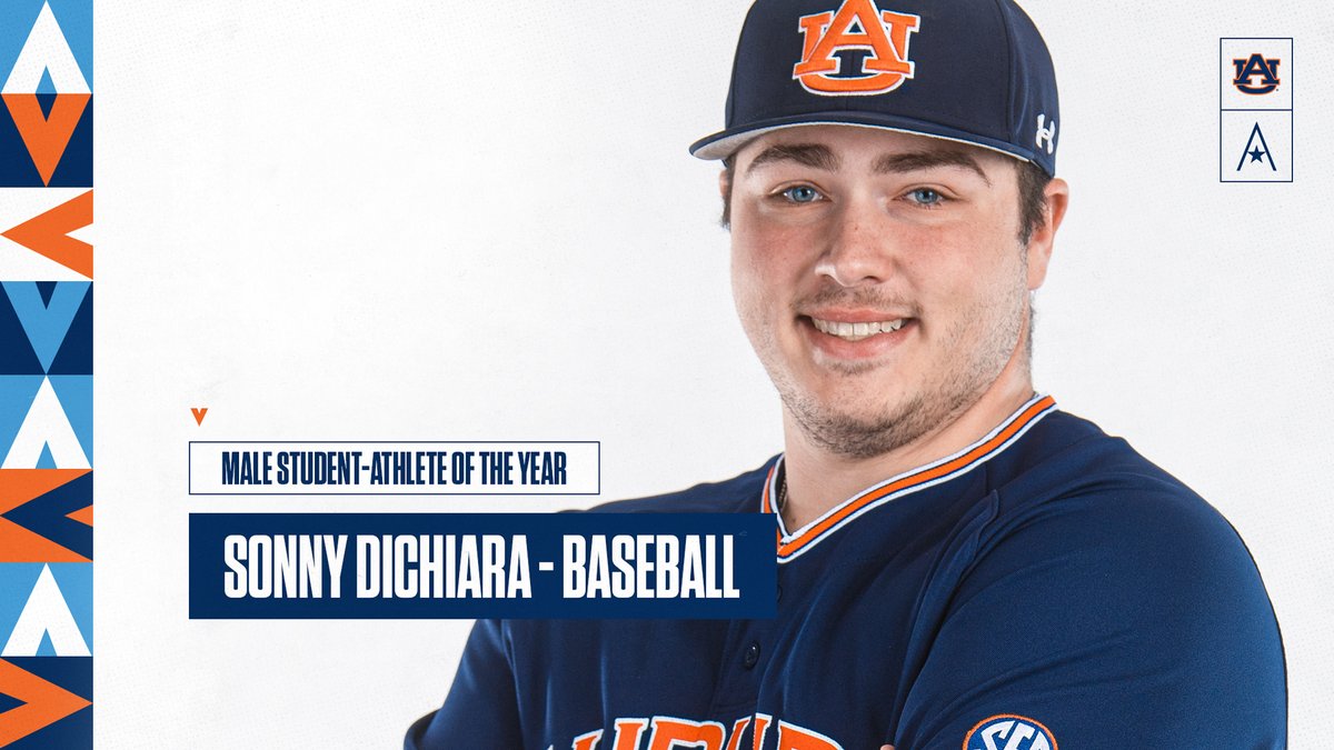 Auburn Tigers on X: Congratulations to this year's Male Student Athlete of  the Year @SonnyDichiara! Named the third SEC Player of the Year and 6th  consensus All-American, Sonny helped lead the Tigers