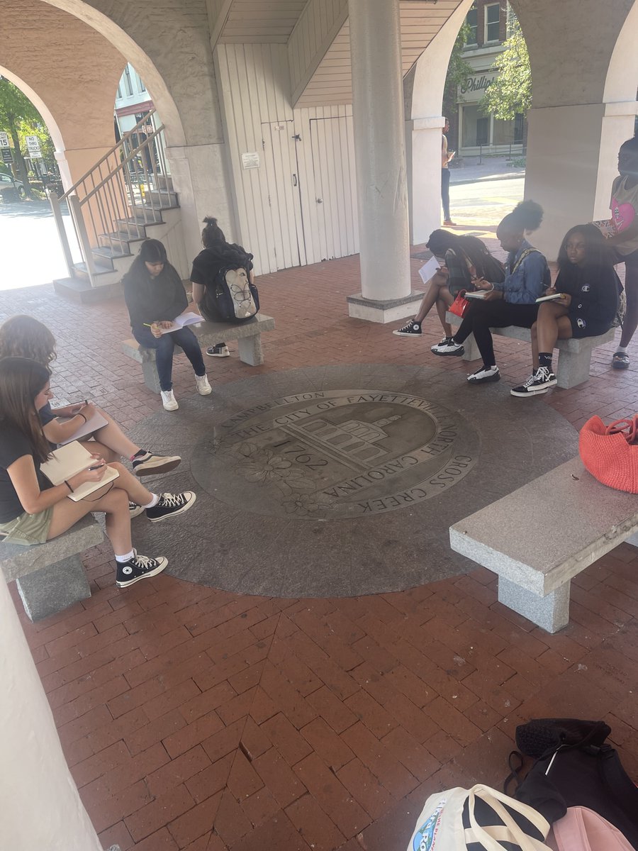 LongleafPress's tweet image. Such an honor &amp;amp; a privilege to host students from Orange HS, Jaki Shelton Green, &amp;amp; Xavier Adams for the Longleaf Press History Tour with Nicholle St. Leone last week!