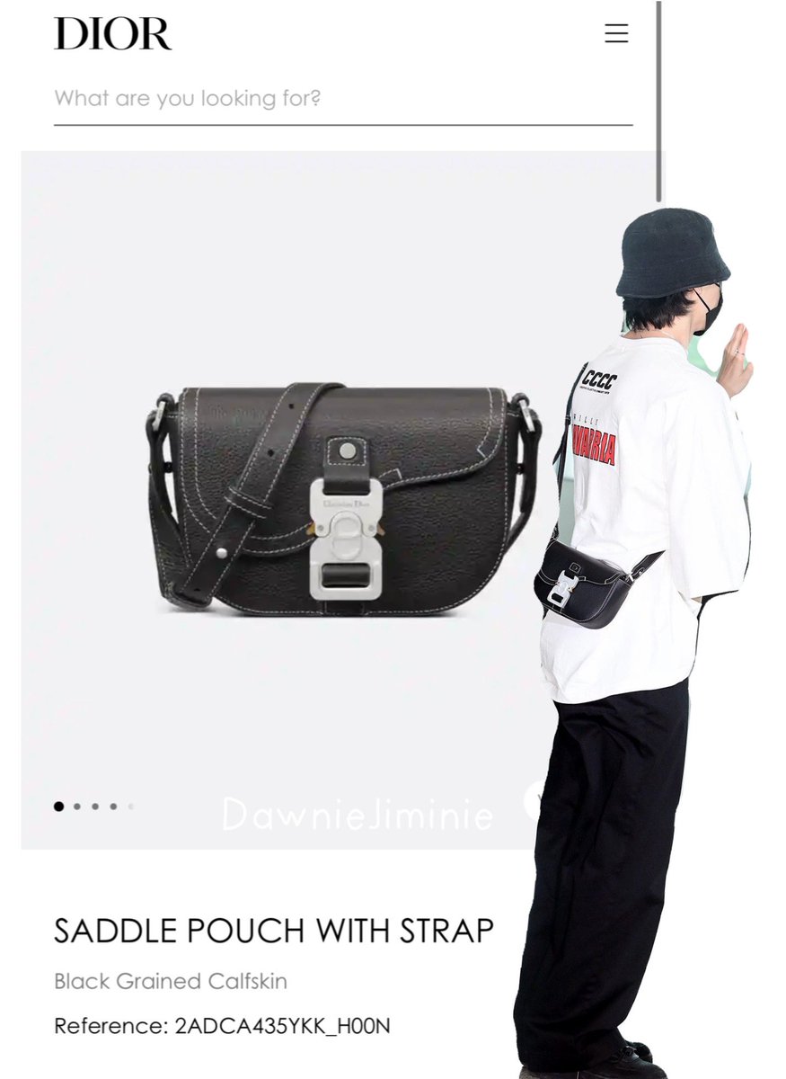 ✮DawnieJiminie✮ on X: Jimin's carrying a new DIOR bag - SADDLE POUCH WITH  STRAP ! It's the Spring 2023 collection. HAVE A SAFE FLIGHT JIMIN DIOR  GLOBAL AMBASSADOR JIMIN TIFFANY GLOBAL AMBASSADOR