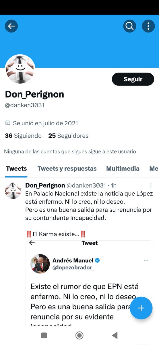 arzate_22's tweet photo. Ahí te en #TwitterSeguro está cuenta #Bot y #Fake. Checa los mensajes de #Odio y lo que sigue. Por menos de esto, a muchos bloqueas y suspendes cuentas!!
@Twitter @TwitterSafety @TwitterMexico https://t.co/1jCE5Em2Nj