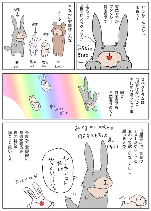#自閉症 トレンド入りしてる!
…ということで、毎週水曜連載してる自閉日記から『自閉症』はどの程度、どんな人がいるのかって話をちょこっと貼っときます。

軽度、重度あれど結構身近な存在であることは知ってほしいし『自分は絶対違う』って思ってる人も要素は持ってるかもしれないよ。 