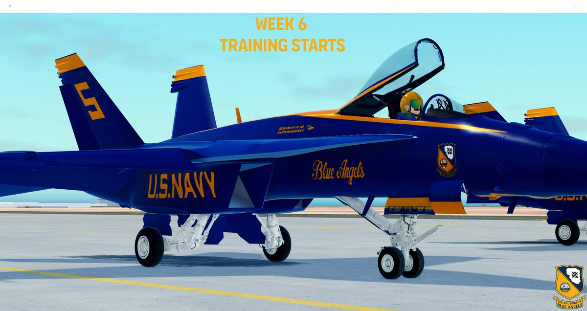 RobloxNavyBlue1's tweet photo. Your Virtual Roblox Blue Angels start week 6 of training.  Applications close in 4 days Apply Hear: https://t.co/5HjZLE7rf8 https://t.co/C6eYY3i3Co