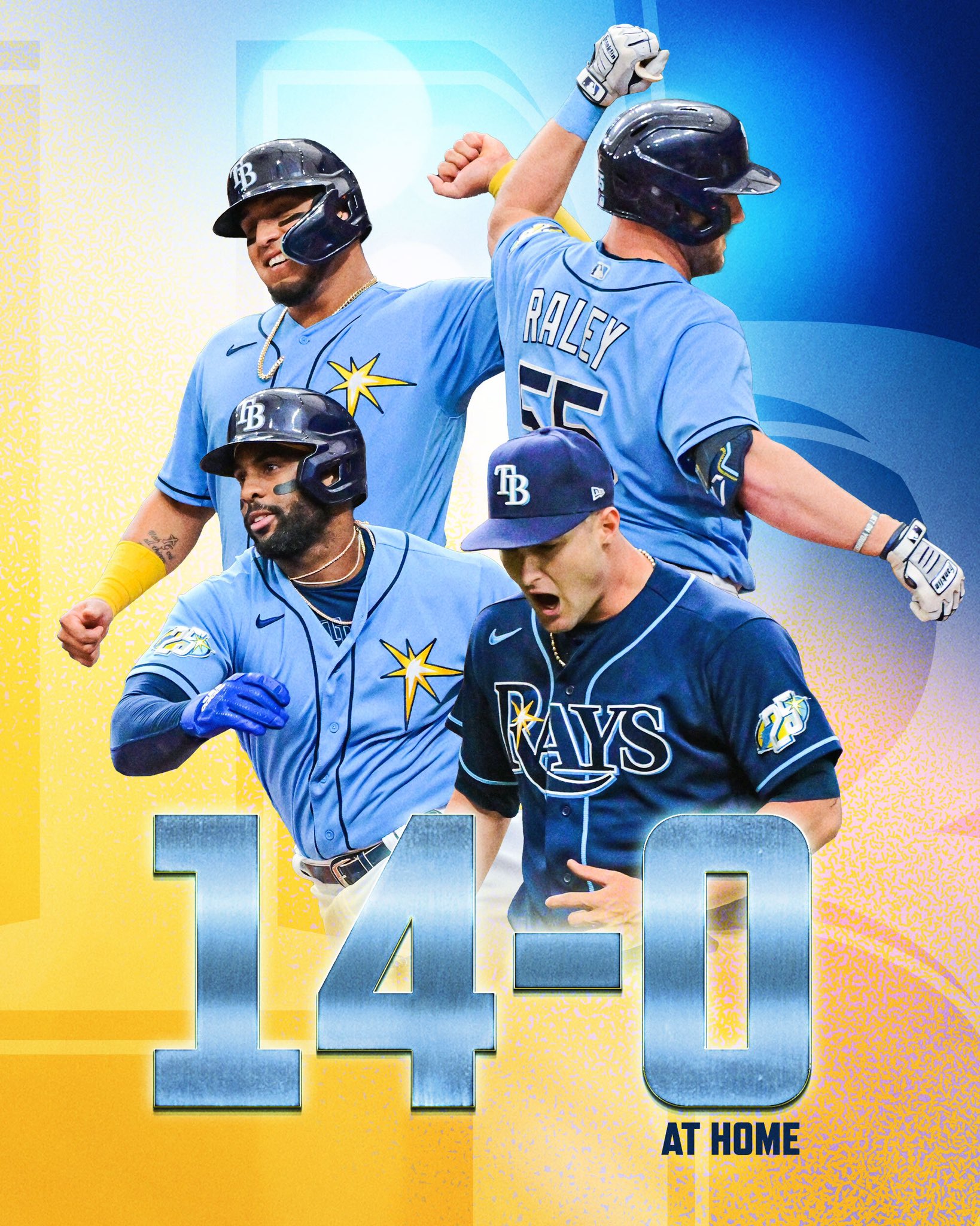 MLB Stats on X: The Rays become the first team to start 14-0 at home in  the live ball era.  / X