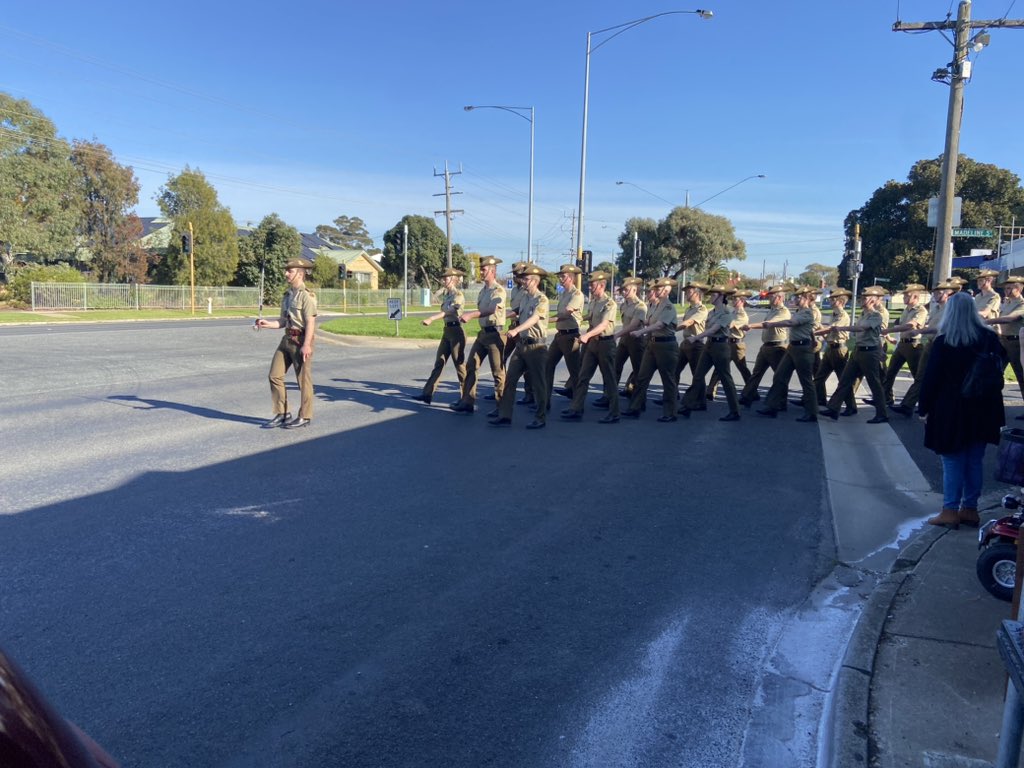 Great to see #ArmySchoolofTransport as part of the #AnzacDay March at #Seymour, Vic. #ArmyInTheCommunity #AustralianArmy #ALTC