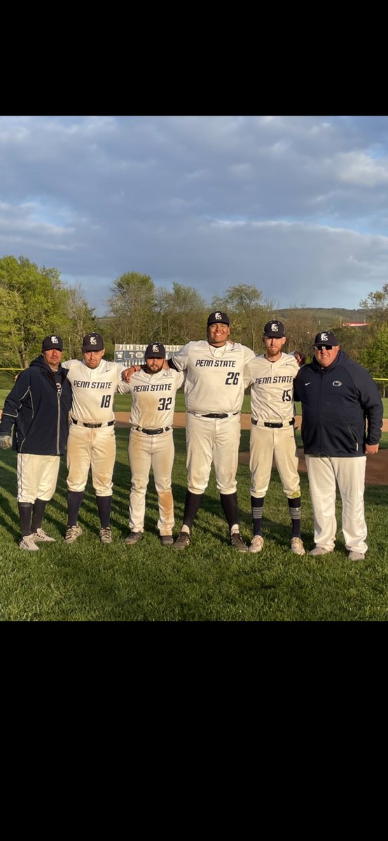 BaseballPsuf's tweet photo. Last Doubleheader at Fayette Field for these 4 seniors.
The  program is better than when they started because of their commitment and dedication to our team. Thank you Cade Warrick, Kyle Ridley, Jorge Palmas, and Dylan Bohna https://t.co/3P4xAg28vQ