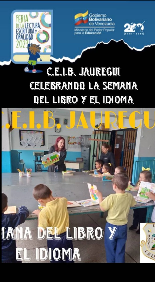 EL C.E.I.B Jauregui celebra con alegría la semana del libro y el idioma <a href="/_LaAvanzadora/">Yelitze Santaella</a> <a href="/Berzabethg1/">Berzabethgandicaoficial</a> <a href="/Crazet2011/">Crazet2011</a> @MPPEDUCACION <a href="/Crazet2011/">Crazet2011</a> <a href="/CRAJAUREGUI2/">CRAJAUREGUI</a> <a href="/CLIFPJauregui/">CLIFPMV Jáuregui</a> <a href="/NicolasMaduro/">Nicolás Maduro</a> @ZonaEducTachira <a href="/cdcejauregui/">Educación Jáuregui</a>  @