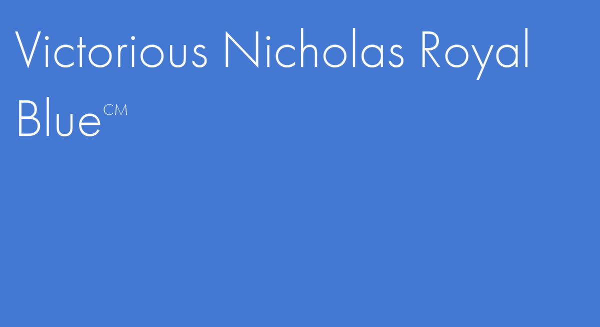 ColorMarkOrg's tweet image. Victorious Nicholas Royal Blue #colormark 
…ous-nicholas-royal-blue.colormark.org
