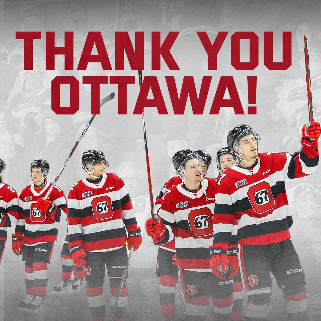 Ottawa67sHockey's tweet image. Thank you Ottawa!

Thanks for coming on this ride with us. We felt your support right until the final whistle.