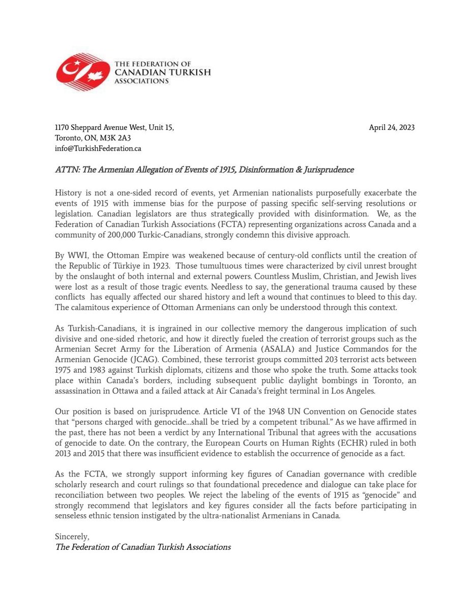 TurkFederation's tweet photo. #1915Events #ArmenianTerorism #Asala #jcag #April24 #24Nisan #ErmeniYalanları #fakenews #FactCheck https://t.co/0QJjdMA1NW
