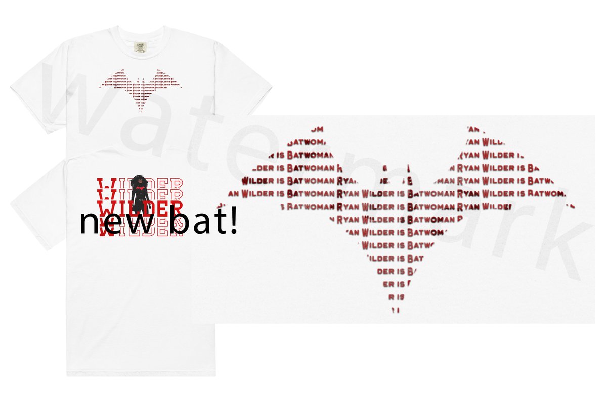 wildmooreweek's tweet photo. So the bat got copyright claimed. No biggie. This is how I fixed it. https://t.co/qHcnrEovGF 🦇❤️

Also, gonna make this a thread of people's delivered shirts! Thank you guys! I'm so happy you like them! https://t.co/So0BDH3mhA