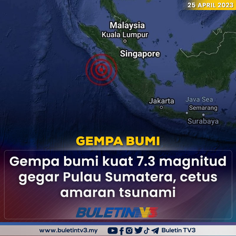 GEMPA BUMI | Gempa bumi kuat berukuran 7.3 magnitud menggegarkan barat Pulau Sumatera, awal pagi tadi.

Video penuh di bit.ly/3AJQZ6d