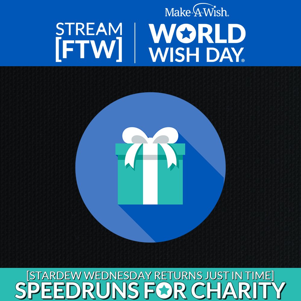 thevaliantsun's tweet photo. April 26th is a Wednesday, so you know what that means? StardeWednesday makes its return, starting at 6:30 PM ET! Let's do some runs for charity!
Wishes can’t wait, so let's #streamFTW and help @MakeAWish happen! https://t.co/CQE408f5Dy