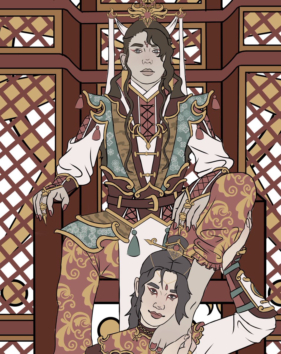 Sect Leader Wen Sizhui and his… Bodyguard? Advisor?? Deputy???

… Concubine?

His Jingyi. 

(Nobody knows for sure, and at this point they’re too afraid to ask)

#Zhuiyi #LanJingyi #LanSizhui #MDZS #TheUntamed