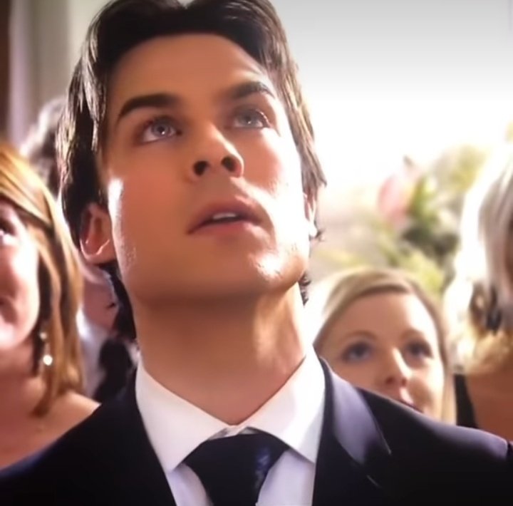 mollyhereandnow's tweet photo. It was their first dance together.  Damon surprised Elena by stepping in for a MIA Stefan. #tvdforever https://t.co/bAsGUHmBeS