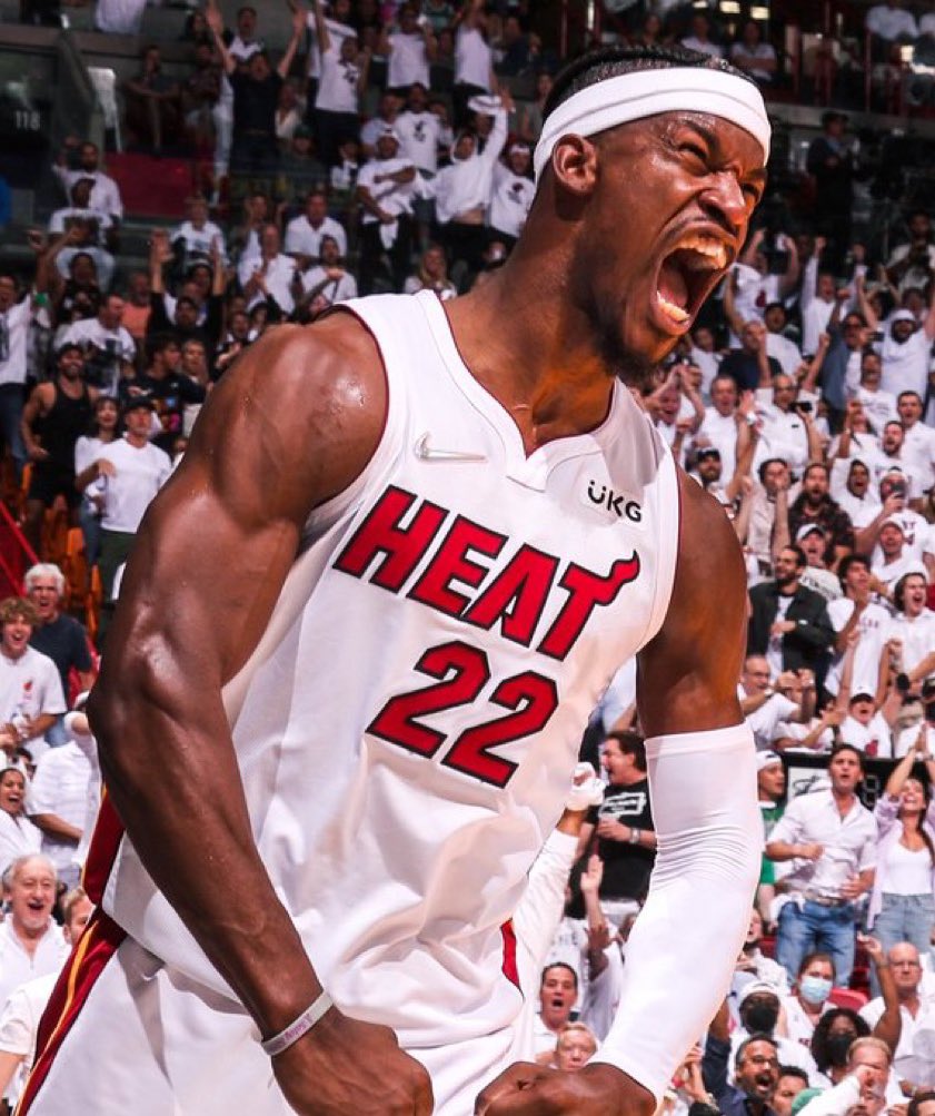 Jimmy Butler this series:

56 PTS, 2 AST, 9 REB, 68 % FG, 1 BLK
30 PTS, 4 AST, 5 REB, 2 STL, 63% FG, 100% 3P
25 PTS, 3 AST, 3 REB, 2 STL, 66% FG, 50% 3P
35 PTS, 11 AST, 5 REB, 3 STL, 55% FG

JIMMY MF BUTLER.