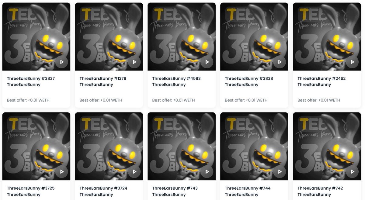 Spezoinks | PoRk#9505 (@spezoinks) on Twitter photo Check out <a href="/ThreeEarsBunny/">Three Ears Bunny</a> NFT. I minted this project because they have multiple already functioning games with a rewards system, store, great community and for me... great art :) Art has not yet revealed, grab one today! <a href="/anthonyzNFT/">anthonyz.xrp | anthonyzNFT.eth</a> <a href="/BaconSpide/">BaconSpider</a> Check out <a href="/ThreeEarsBunny/">Three Ears Bunny</a> NFT. I minted this project because they have multiple already functioning games with a rewards system, store, great community and for me... great art :) Art has not yet revealed, grab one today! <a href="/anthonyzNFT/">anthonyz.xrp | anthonyzNFT.eth</a> <a href="/BaconSpide/">BaconSpider</a>