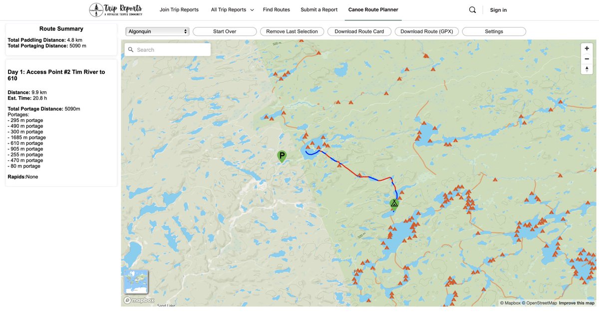 If you’re planning your #canoe trips to #Algonquin, #FrenchRiver, #Killarney, Missinaibi or Spanish River, check out this brand new route planner traversing.ca/blog/2023/4/24… #Canoeing #Camping #OntarioParks