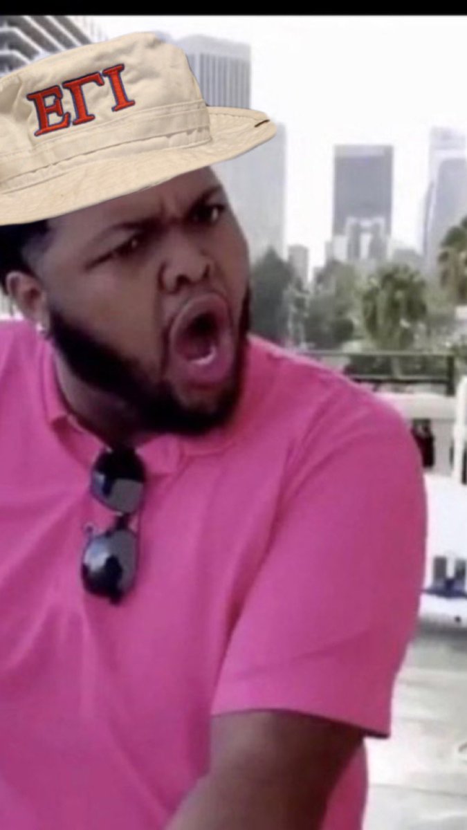 Got the Greek bucket hat meme now🤝🏾