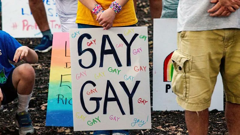 PrideVMC's tweet photo. ICYMI: Florida bans teaching of gender identity and sexual orientation through 12th grade 

https://t.co/dSjNt2sVhd https://t.co/6eOZ7jqUbh