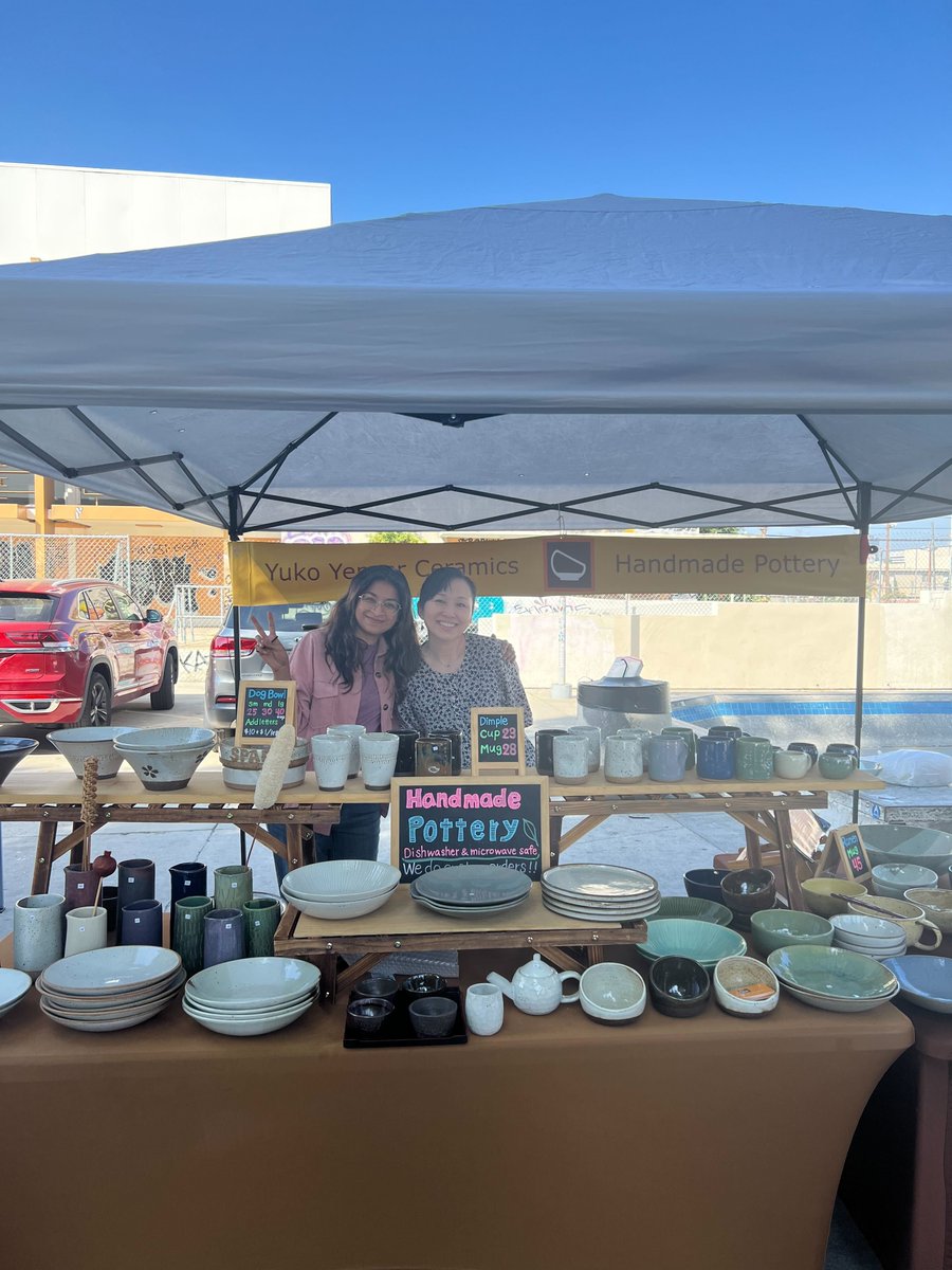 Thanks to everyone for visiting us at #WestLAfarmersmarket! Watch out for updates on new products and future pop-up shop dates. Hugs to our friends for making this a wonderful day with their support! Much love to #YukoYenser for referring us to this market and for all her help ❤️