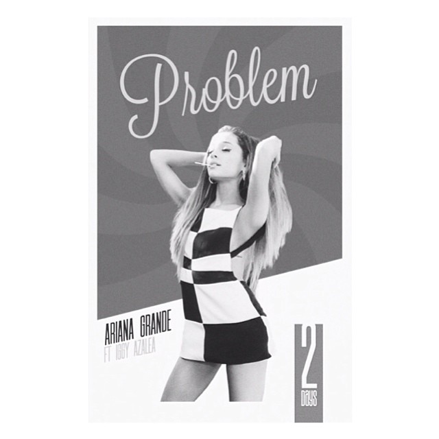 throwbacksofag's tweet image. ariana grande via instagram post 9 years ago today with "i git it from mah mama &amp;amp; 2 days!!! #2DaysUntilProblem "(25th april 2914)
