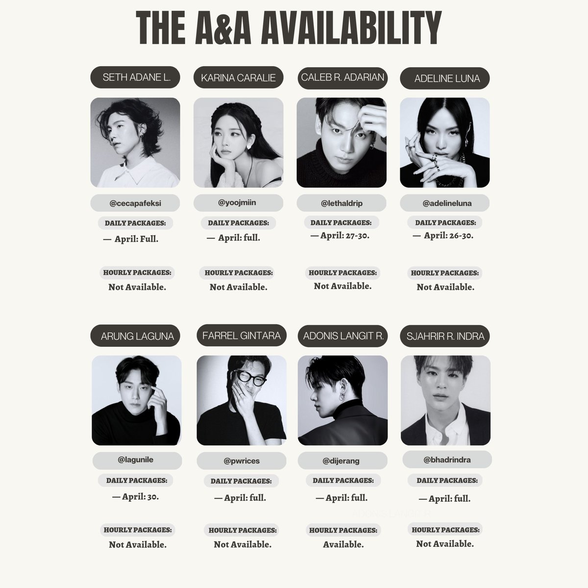 A&amp;A's Availability: April 25, 2023.
