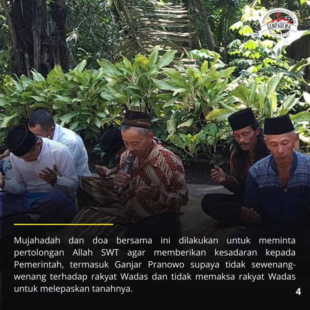ekowboy2's tweet photo. Warga menggelar doa bersama di sekitar tugu Wadas melawan mendoakan Ganjar agar tdk sewenang-wenang thdp rakyat..

Ingat Ganjar.. Ingat Wadas!!! https://t.co/3UJsxKzGq8