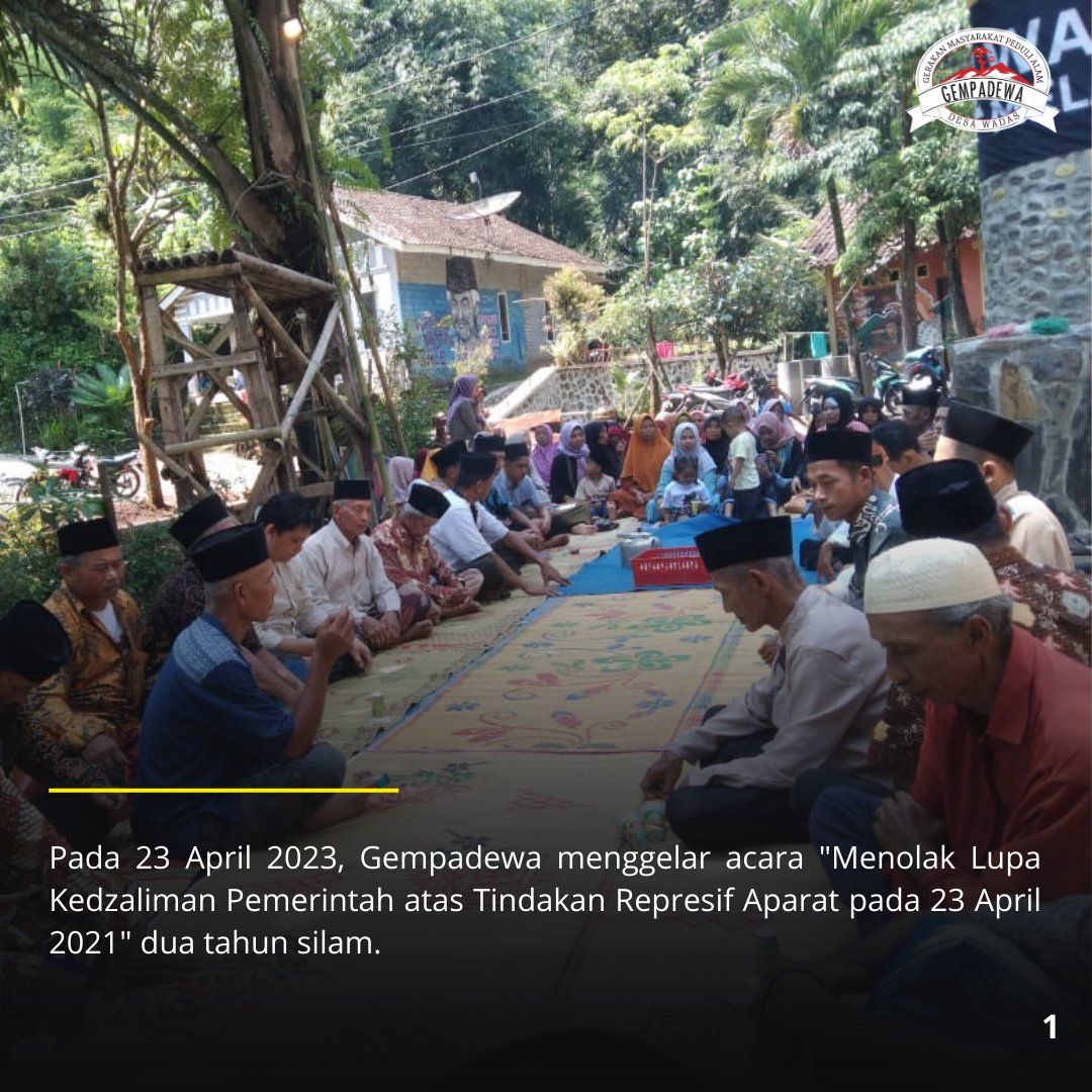 ekowboy2's tweet photo. Warga menggelar doa bersama di sekitar tugu Wadas melawan mendoakan Ganjar agar tdk sewenang-wenang thdp rakyat..

Ingat Ganjar.. Ingat Wadas!!! https://t.co/3UJsxKzGq8