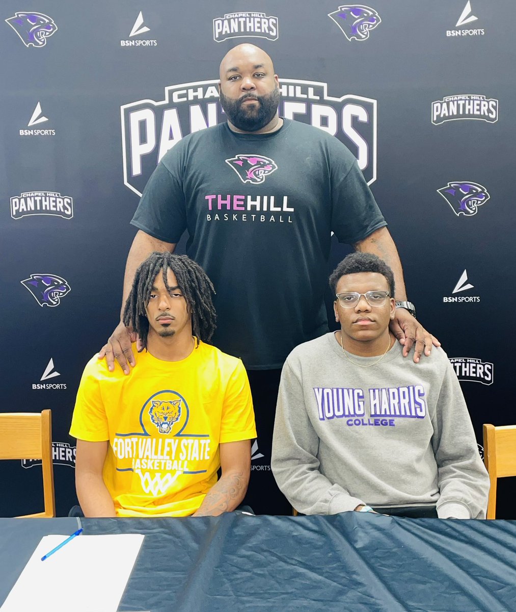 Chapel Hill Boys Basketball (@chpantherbball) on Twitter photo <a href="/KelvinHunter55/">Kelvin Hunter</a> & <a href="/DoucetKhirus/">Khirus Doucet</a> signed their letters of intent to play at the next level. These two have done a lot of winning together (multiple region championships, an Elite 8 appearance and two Final Four appearances). Not many can say that! We are proud of them both!!! <a href="/KelvinHunter55/">Kelvin Hunter</a> & <a href="/DoucetKhirus/">Khirus Doucet</a> signed their letters of intent to play at the next level. These two have done a lot of winning together (multiple region championships, an Elite 8 appearance and two Final Four appearances). Not many can say that! We are proud of them both!!!