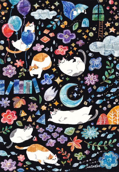 「calico white cat」 illustration images(Latest)