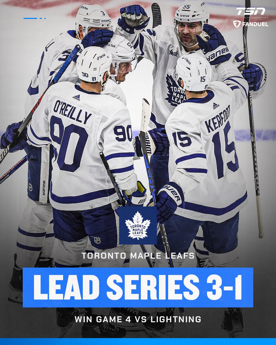 TSN_Edge's tweet image. The Maple Leafs complete the comeback to take game 4! 🍁 

Is this finally the year they advance past the first round? 😀