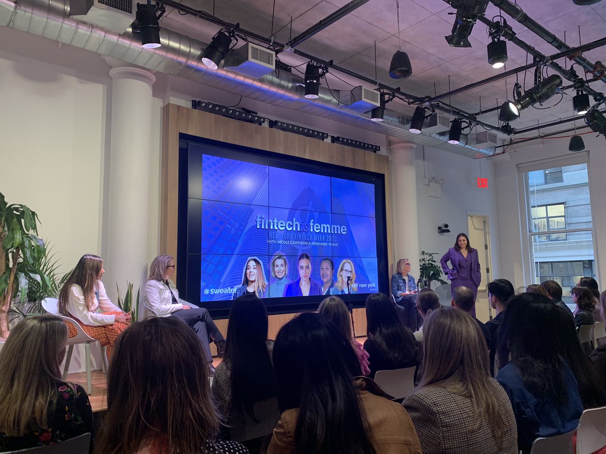 emilyoconnorkel's tweet image. Thank you @nicolecasperson for kicking off #NYFinTechWeek by bringing together such an incredible community. And thank you to the speakers for sharing your career wisdom with such insight, vulnerability and authenticity.
