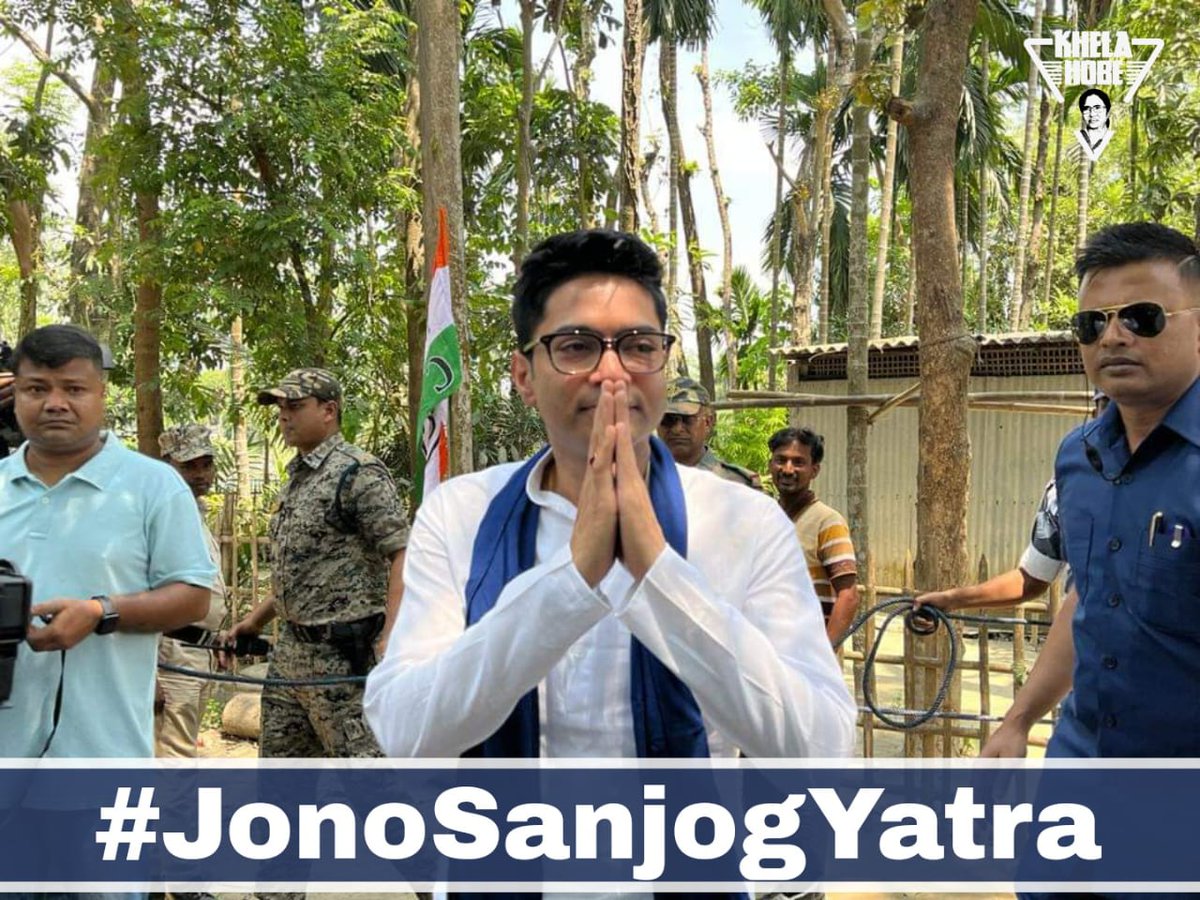 MithunBasunia's tweet photo. The #JonoSanjogYatra will traverse across Bengal - from Cooch Behar to Kakdwip! It
represents a new era of politics for West Bengal and all of India. Join @abhishekaitc and
the Trinamool family in this arduous journey! https://t.co/1WHbciXaxj