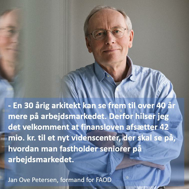 Arkitektforbund's tweet photo. Demografien nødvendiggør at vi er nødt til at fastholde seniorer på arbejdsmarkedet i længere og længere tid. FAOD ser med tilfredshed på at regeringen i #FL23 vil etablere et videncenter på området. #dkpol #arkitekt #design #arbejde https://t.co/1ddJNsrUmM