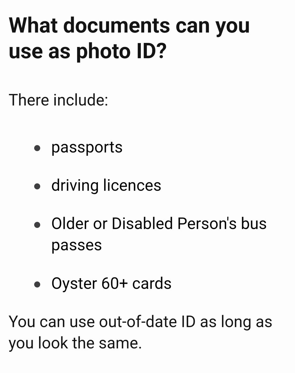 SunderlandLolly's tweet photo. IMPORTANT Voter ID Info: "You can use OUT-OF-DATE ID as long as you look the same". Handy for those with old passports etc. 
#VoteID #VoterID #VotingID
https://t.co/qjuuEAQPcD… https://t.co/6OEfs7rONr
