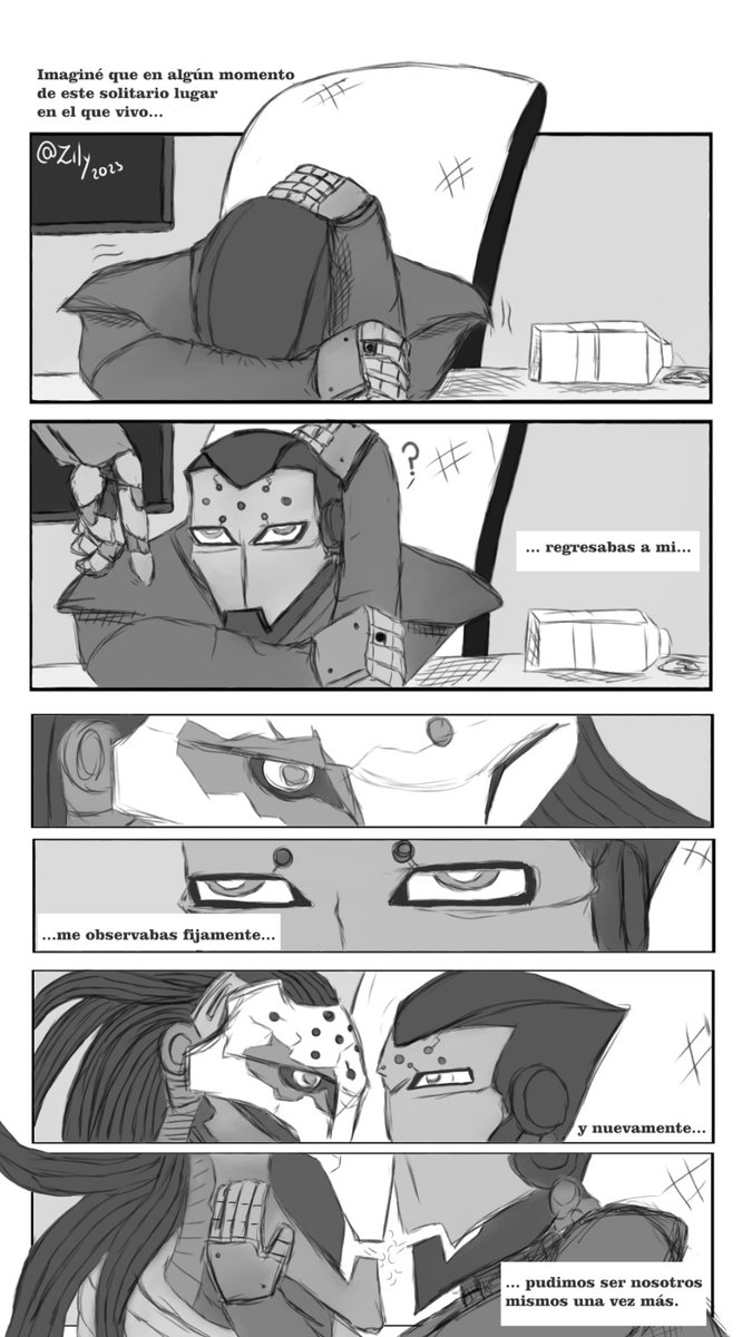 MachineLy_'s tweet image. Viñeta inspirada en un rol que llevo. Estoy pensando si sacarle más partes, aún debo mejorar varias cositas &amp;lt;3

#Overwatch #Overwatch2 #Rammax #Ramax #Ramattra #Maximilien #RamattraxMaximilien #RamaxMax