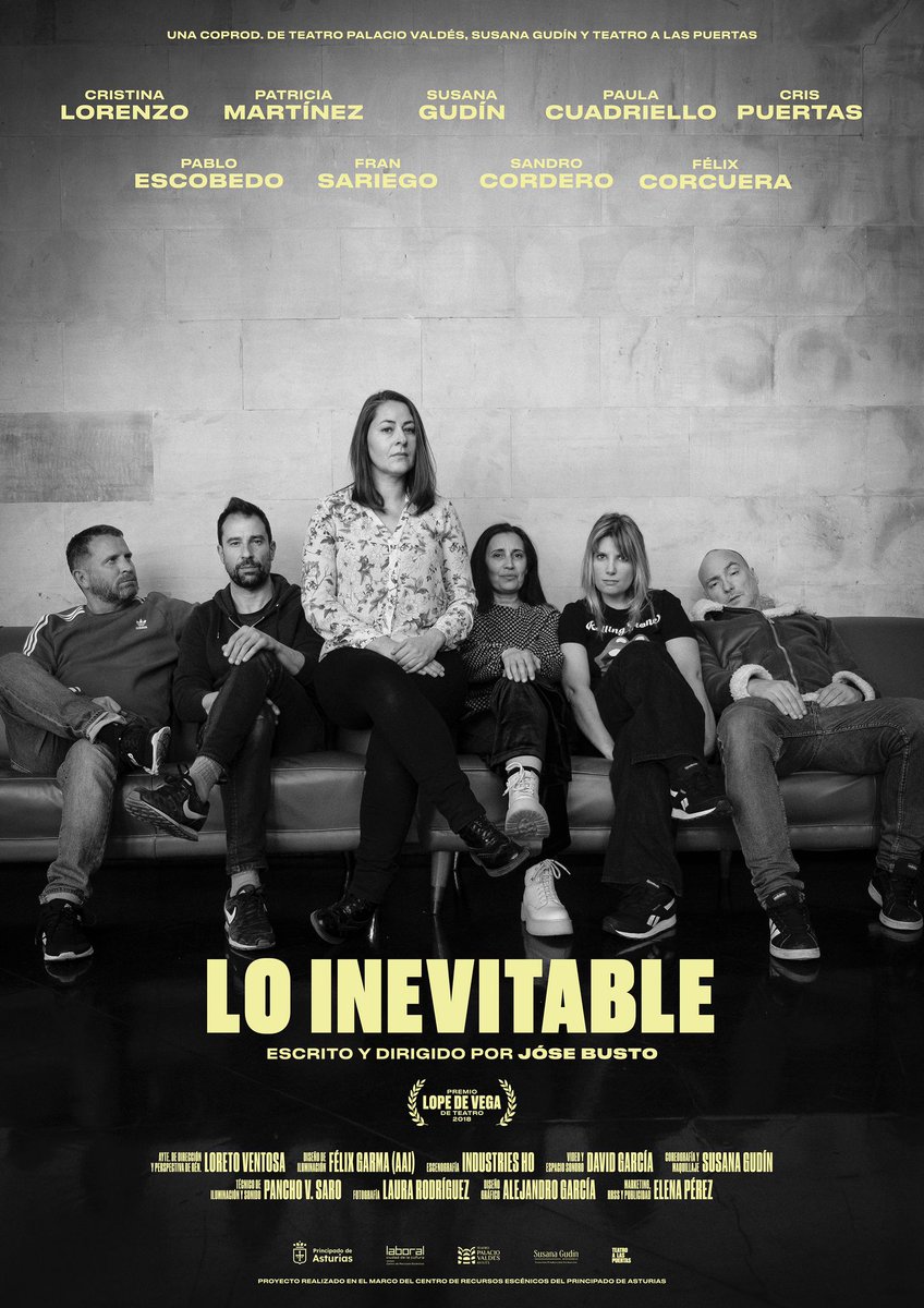 CrisPuertas's tweet photo. CARTELAZO.
Me quiero quedar a vivir en este elenco.
❤️

#LoInevitable
#Equipazo
#PremioLopeDeVega
#12deMayo
#ProyectoRealizadoEnElMarcoDeRecursosEscénicosDelPrincipadoDeAsturias
#LlueveSF https://t.co/707DhdEfI0