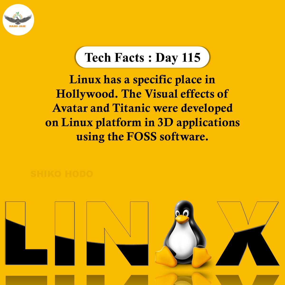 mahojase's tweet photo. Tech Facts : Day 115

#linux #linuxserver #linuxuser #linuxwindows #linuxprogramming #linuxdevelopment #linuxadministrator #dailytechfacts #Mjit https://t.co/igXi3gXF4l