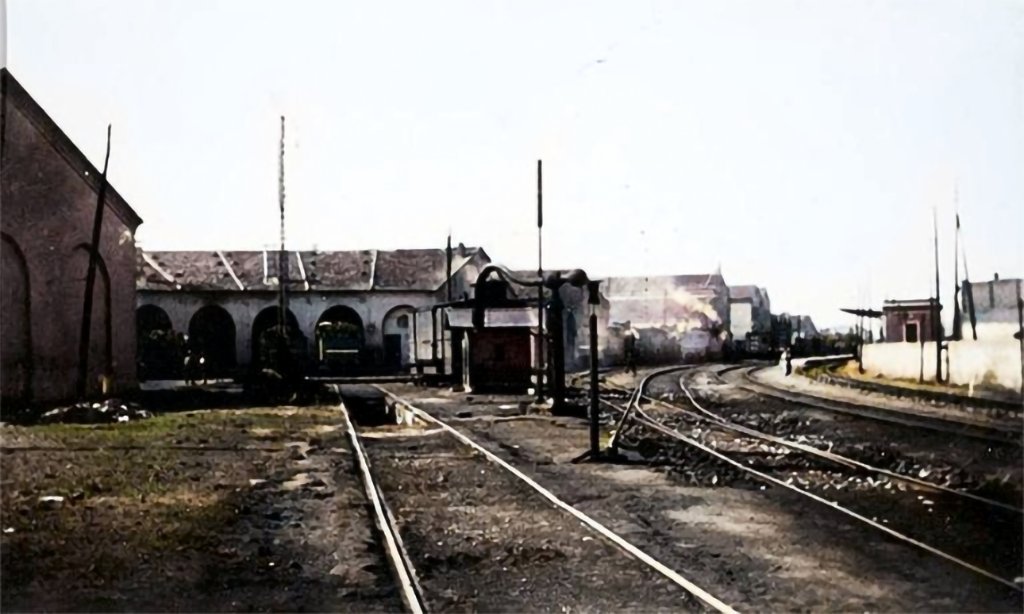 Sant Andreu de Palomar. Dipòsit de màquines 1910-1915 📷 autor desconegut AFB.