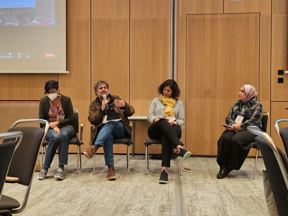 "What are the lessons learnt so far in engaging North-South collaborations within our SIGCHI communities?"

Volker Wulf reflecting upon working with a Palestinian human rights activist and making sense of social media for on the ground activism.
#CHI2023 <a href="/ArabHCI/">ArabHCI</a> <a href="/sigchi/">ACM SIGCHI</a> <a href="/acm_chi/">ACM CHI Conference</a>