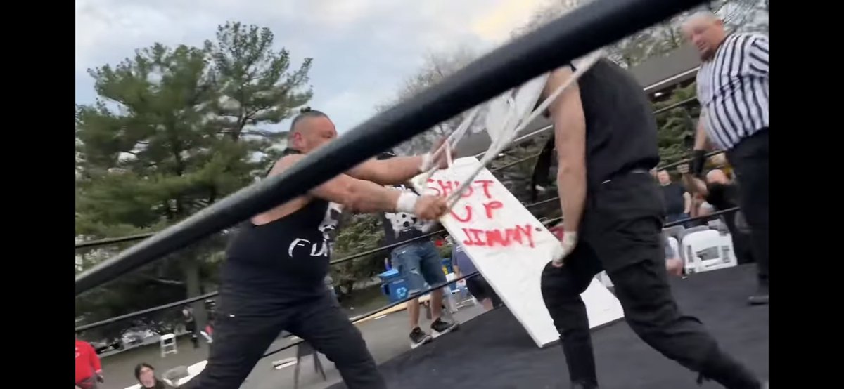 JimmyControvrsy's tweet photo. Real sad that my megaslam match was overshadowed by WHAT I Call a Ring Rat I have standards and I don’t Date Karen’s or Ring Rats thanks for the Rib @GrimsToyShow cancel me again IDC 🤣 https://t.co/v3UOtSNIpB via @YouTube @SWFLive #ShutUPJimmy #NotBlackBalled https://t.co/QB6zeELVxO