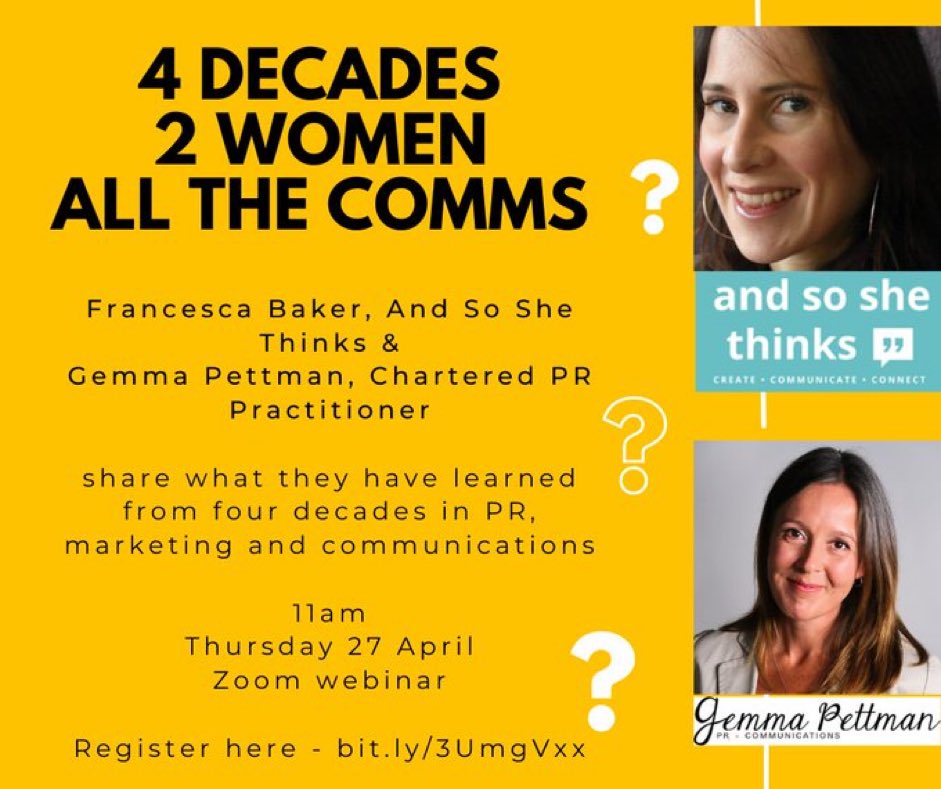 GemmaPettmanPR's tweet photo. Loads of you are joining us for this on Thursday, thank you. There’s still time to put your name down… https://t.co/Rv6gKKjKnO