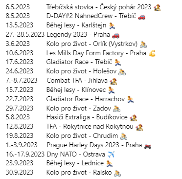 Tenhle rok nás uvidíš na spoustě eventů 🤘