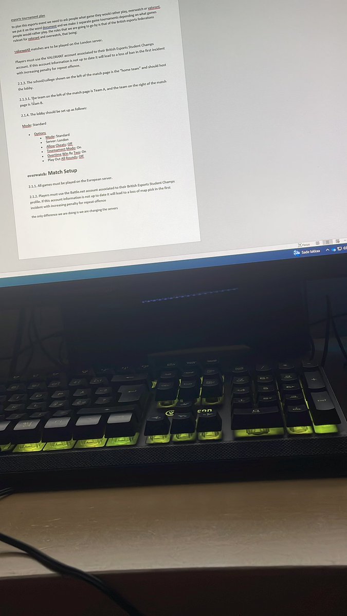 Doing college work today, im currently organising an esports event that is going to take place next Thursday #erasmus23