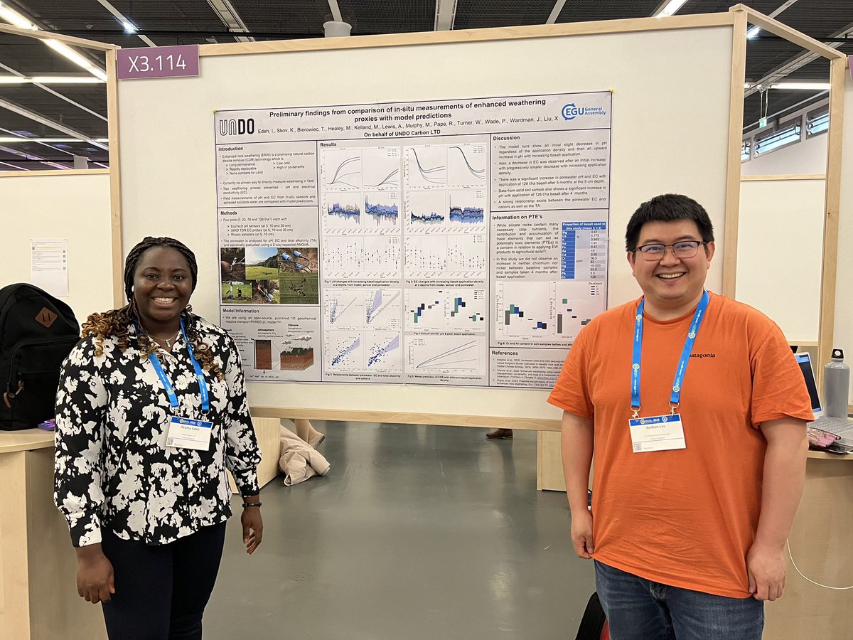 XinRan Liu (@xinranliu_1) on Twitter photo Day one of <a href="/EuroGeosciences/">European Geosciences Union</a> done and got to say much smoother transition and operation than AGU, but I guess half the attendees. Great talks and even better posters, especially this one from a company called <a href="/undocarbon/">UNDO โ Carbon Removal</a>?
#ERW #weathering #EGU Day one of <a href="/EuroGeosciences/">European Geosciences Union</a> done and got to say much smoother transition and operation than AGU, but I guess half the attendees. Great talks and even better posters, especially this one from a company called <a href="/undocarbon/">UNDO โ Carbon Removal</a>?
#ERW #weathering #EGU