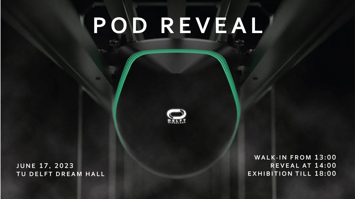 DelftHyperloop's tweet image. After a year of ups and downs, dedication and hard work we can finally reveal our prototype on the 17th of June! More info about the (free!) tickets will be communicated later!