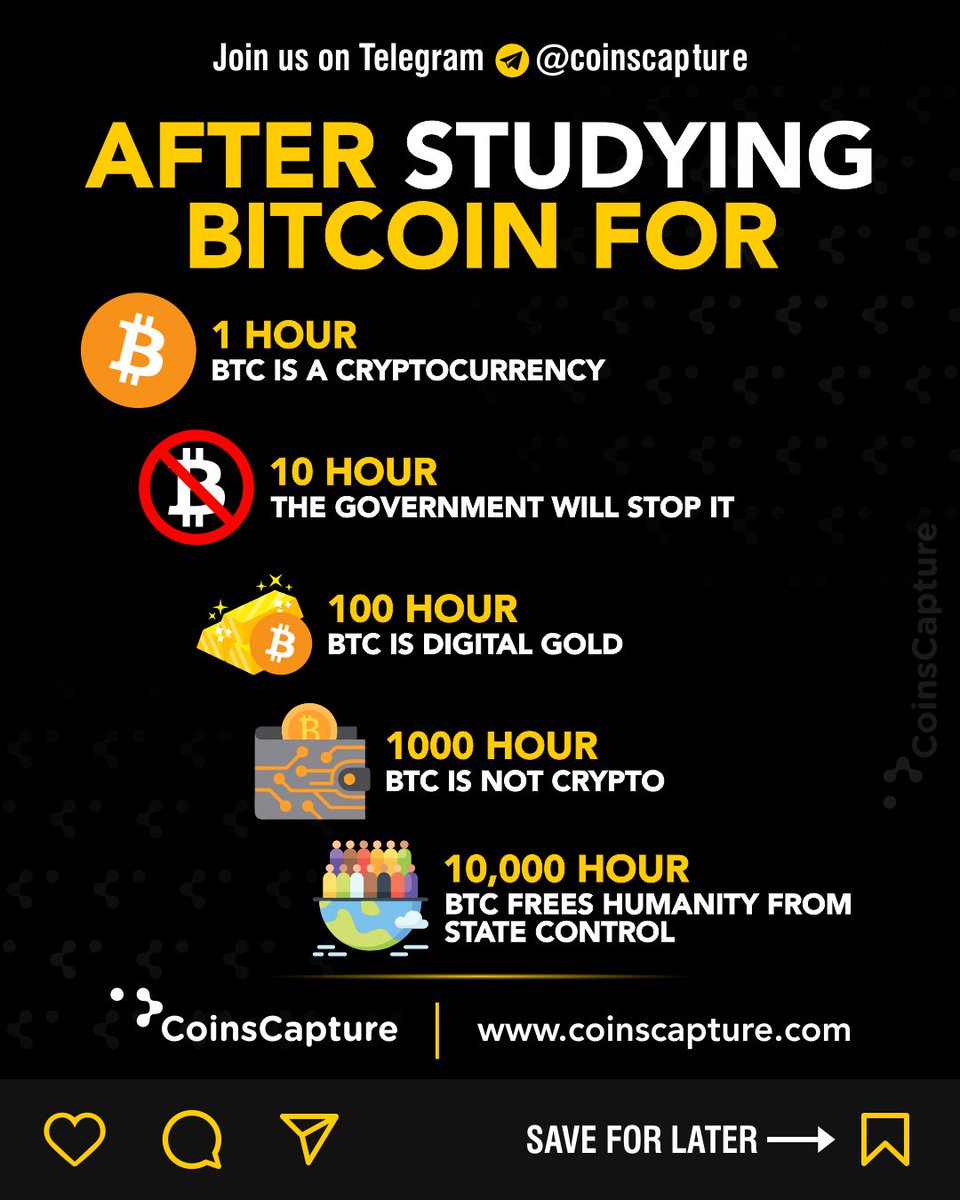 CoinsCapture's tweet photo. After Studying Bitcoin
#Crypto #Bitcoin #BTC #Bitcoinupdate #Biitcoins #Bitcoiners #Bitcoinuser #Bitcoininvestor #Bitcoincommunity #Bitcoinpayment #Cryptocurrency #Coinscapture https://t.co/2aI8JBQy2w